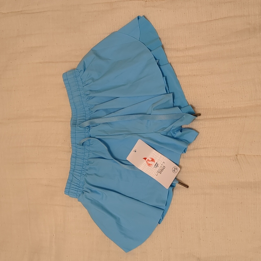 Girls Blue Flowy Shorts